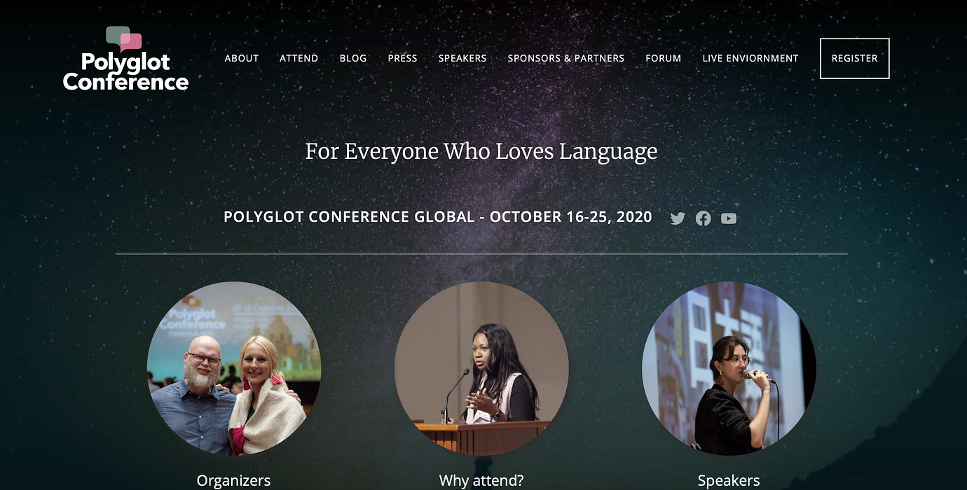 How to join Polyglot Conference Global! Polyglot Conference Global Q